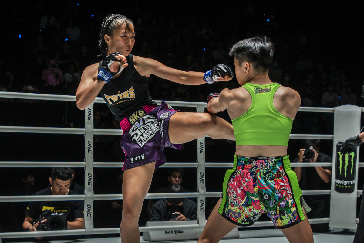 Collection of images from battles in the battle of ONE Lumpinee.