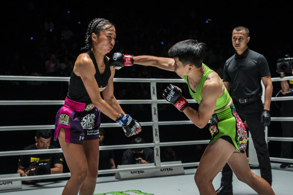 Collection of images from battles in the battle of ONE Lumpinee.