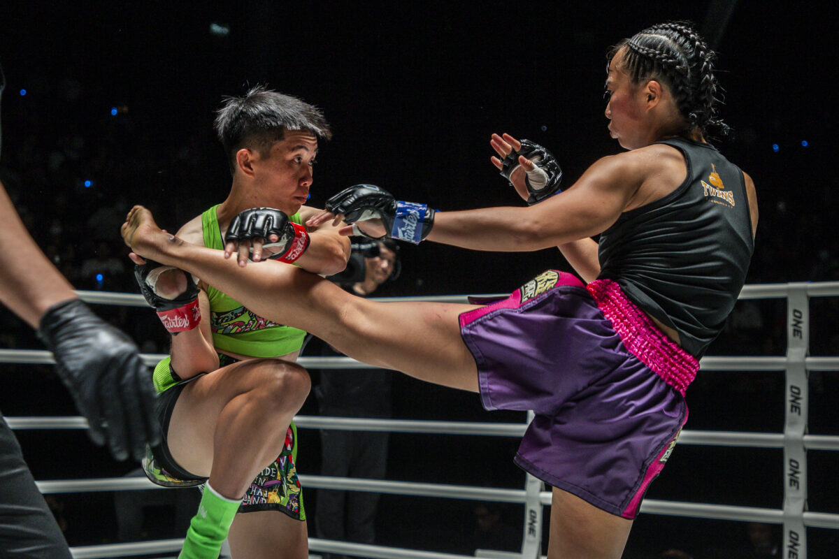 Collection of images from battles in the battle of ONE Lumpinee.