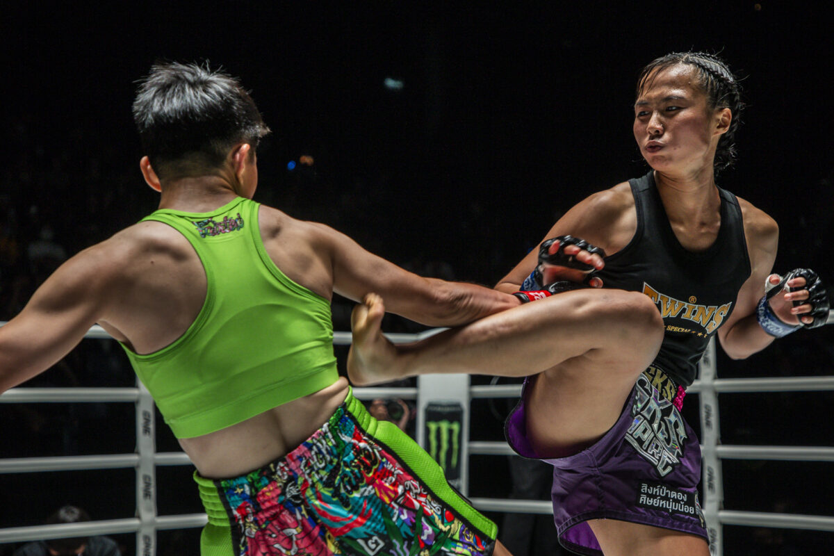 Collection of images from battles in the battle of ONE Lumpinee.