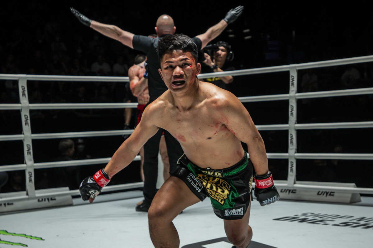 Collection of images from battles in the battle of ONE Lumpinee.