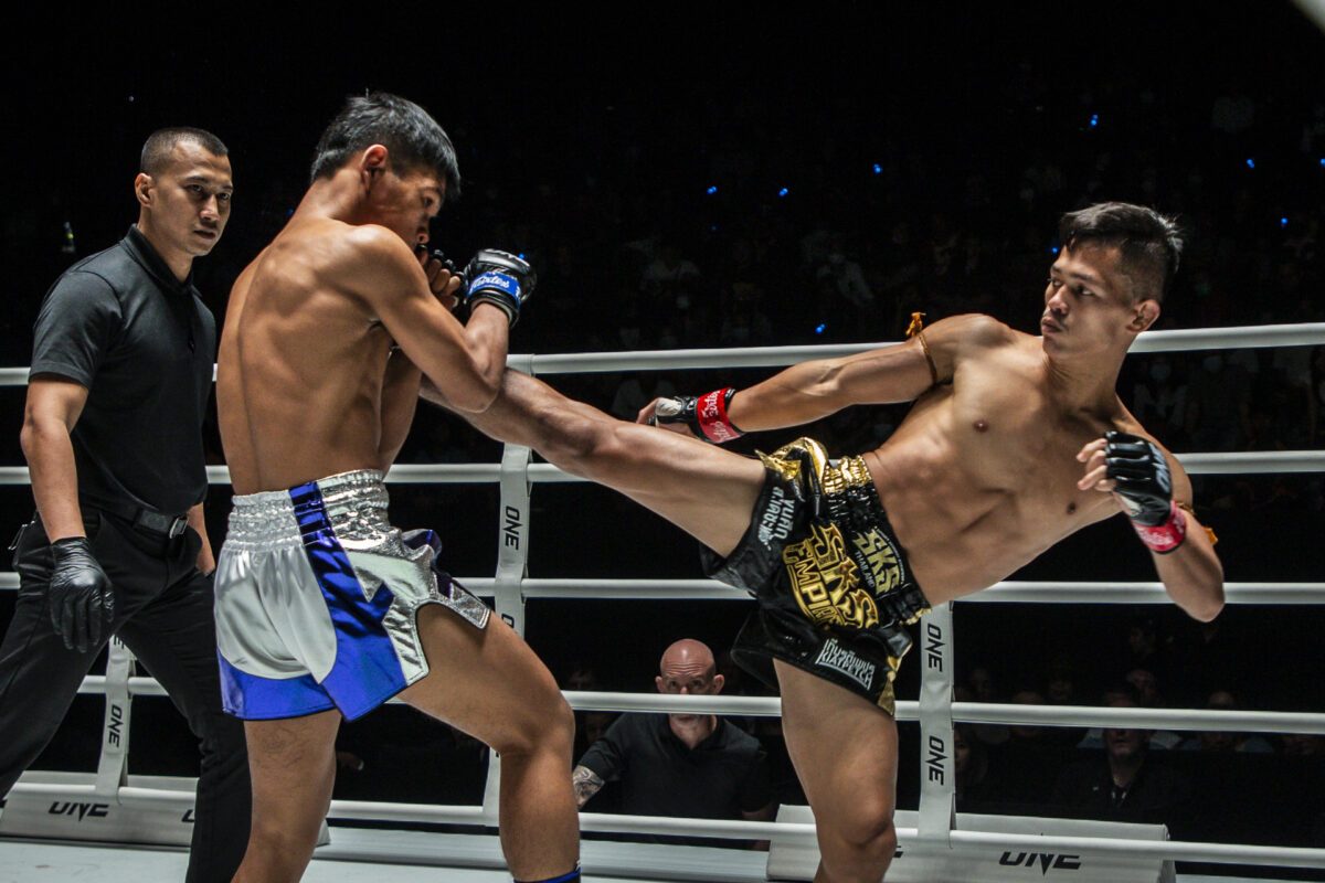 Collection of images from battles in the battle of ONE Lumpinee.
