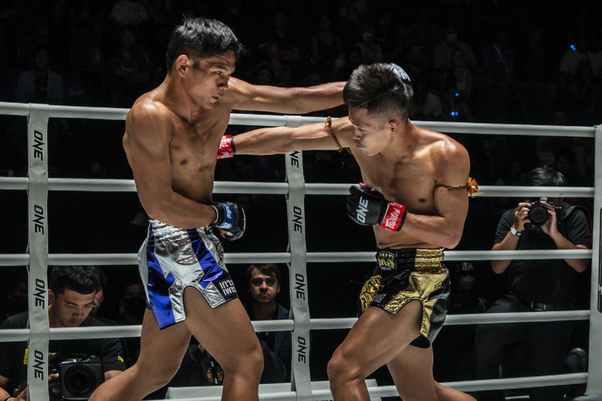 Collection of images from battles in the battle of ONE Lumpinee.