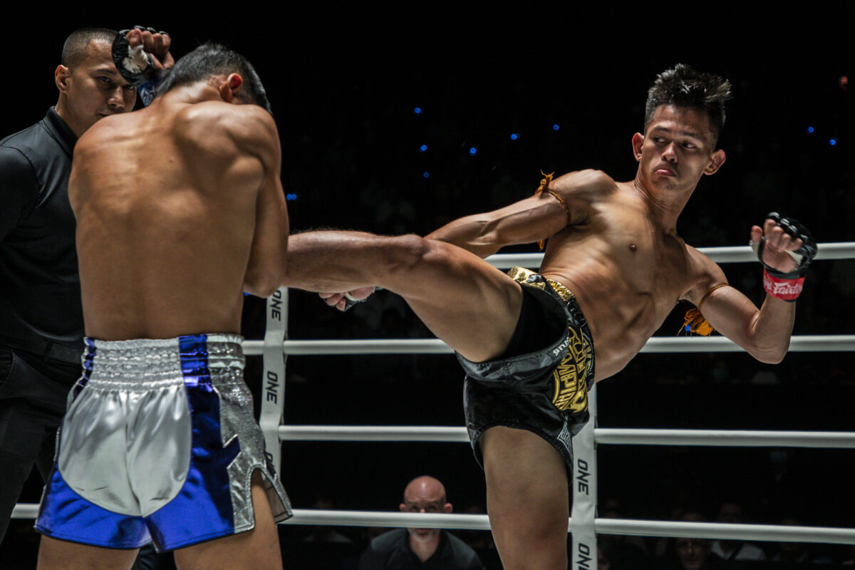 Collection of images from battles in the battle of ONE Lumpinee.