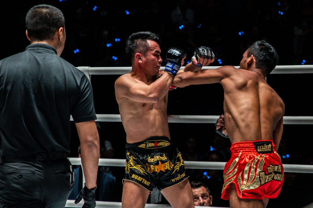 Collection of images from battles in the battle of ONE Lumpinee.