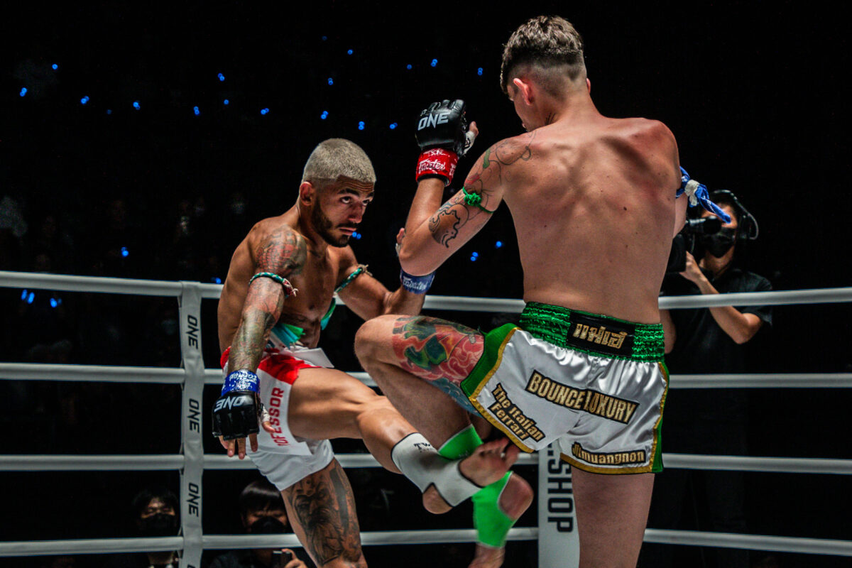 Collection of images from battles in the battle of ONE Lumpinee.