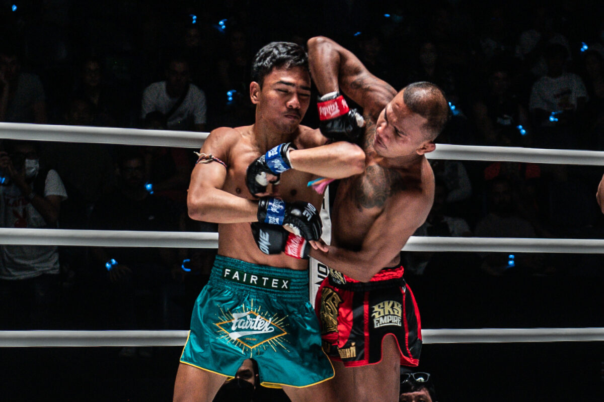 Collection of images from battles in the battle of ONE Lumpinee.