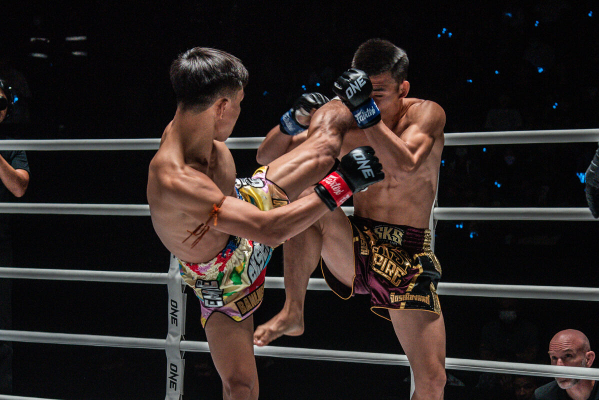 Collection of images from battles in the battle of ONE Lumpinee.