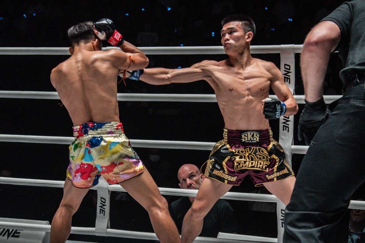 Collection of images from battles in the battle of ONE Lumpinee.