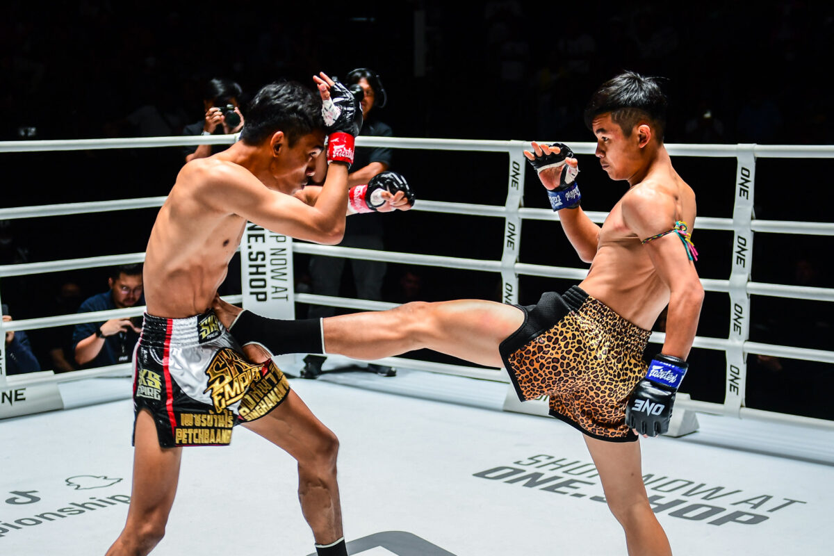 Collection of images from battles in the battle of ONE Lumpinee.