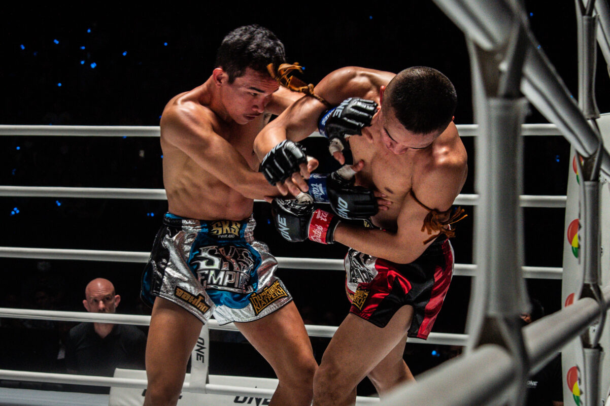Collection of images from battles in the battle of ONE Lumpinee.