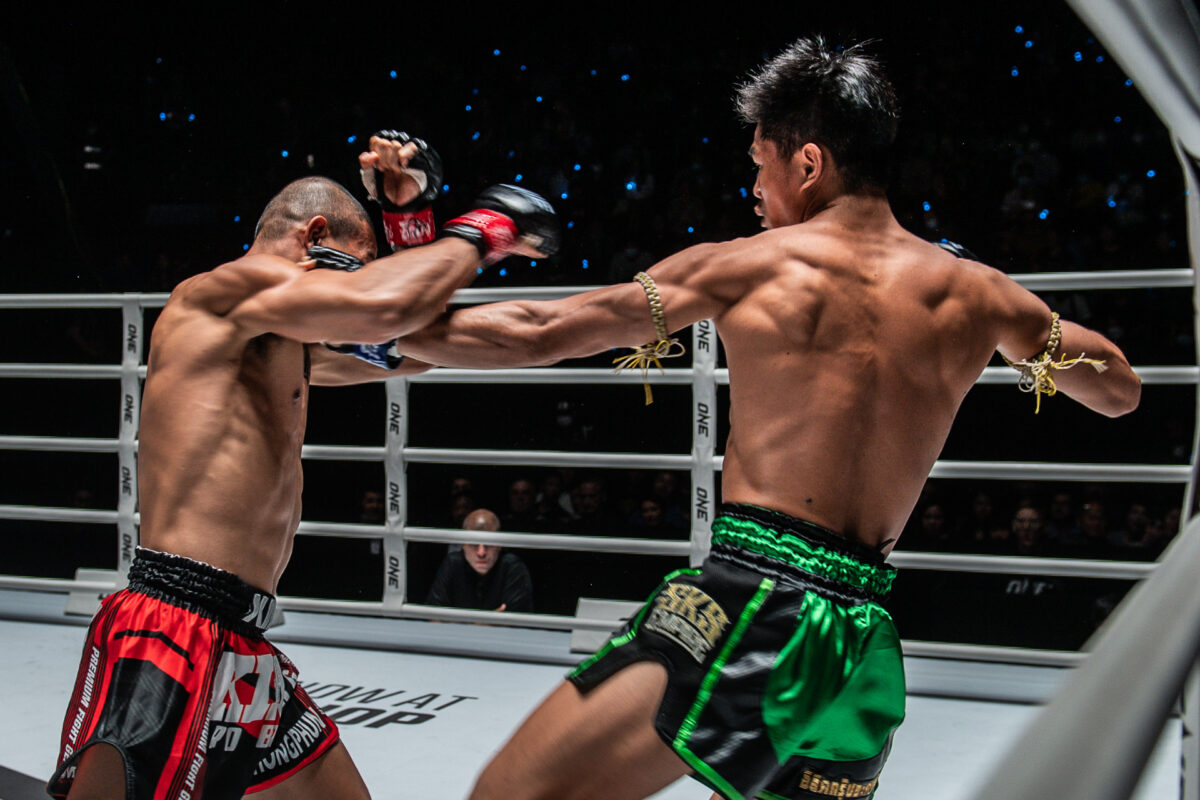 Collection of images from battles in the battle of ONE Lumpinee.