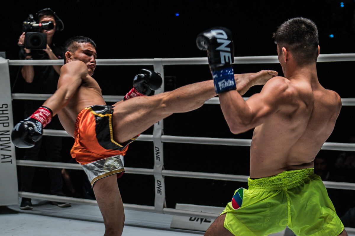 Collection of images from battles in the battle of ONE Lumpinee.