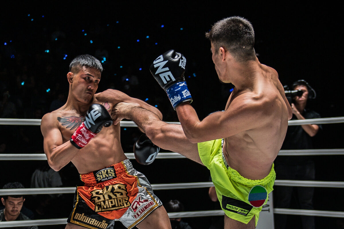 Collection of images from battles in the battle of ONE Lumpinee.