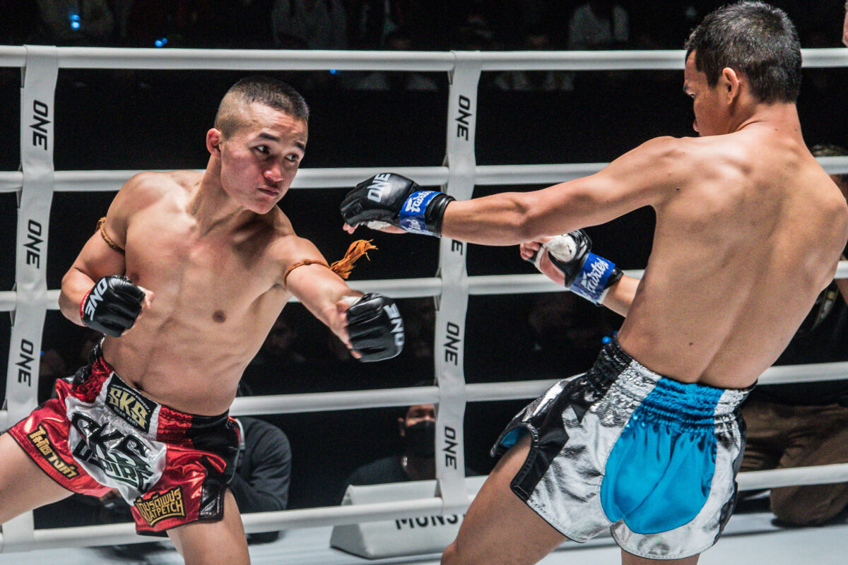 Collection of images from battles in the battle of ONE Lumpinee.