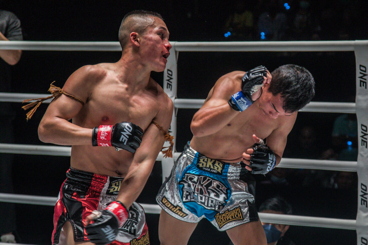 Collection of images from battles in the battle of ONE Lumpinee.