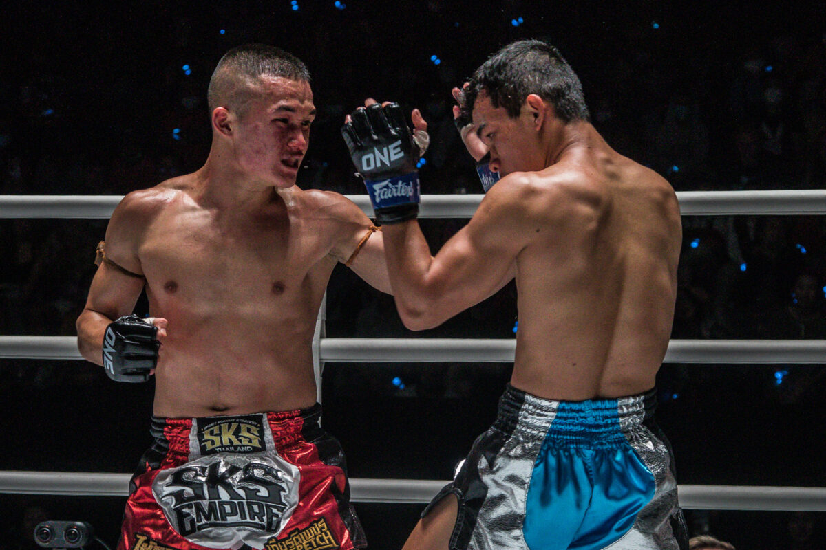 Collection of images from battles in the battle of ONE Lumpinee.