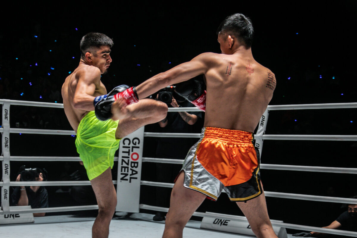 Collection of images from battles in the battle of ONE Lumpinee.