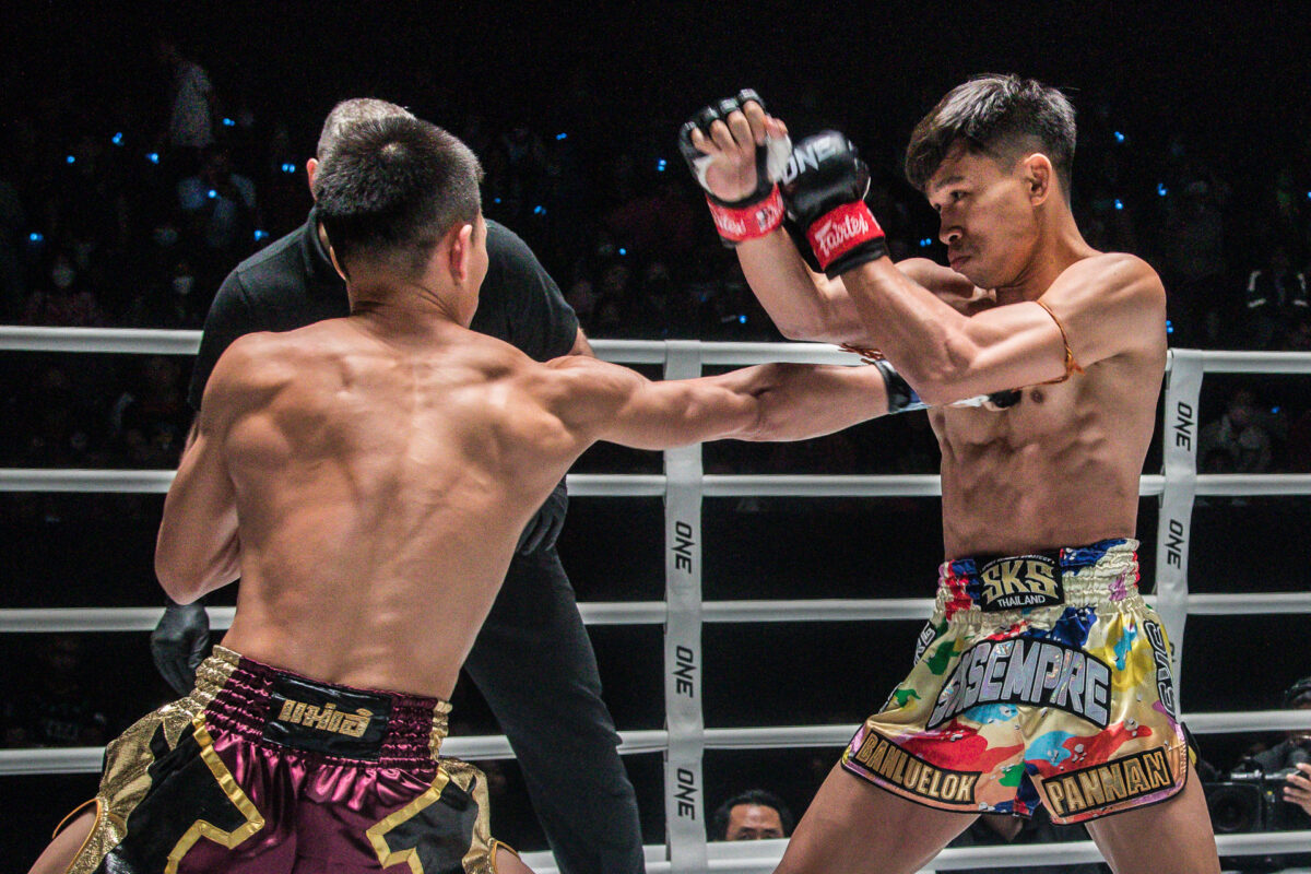Collection of images from battles in the battle of ONE Lumpinee.