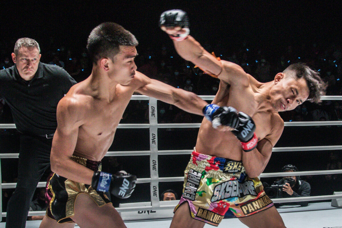 Collection of images from battles in the battle of ONE Lumpinee.