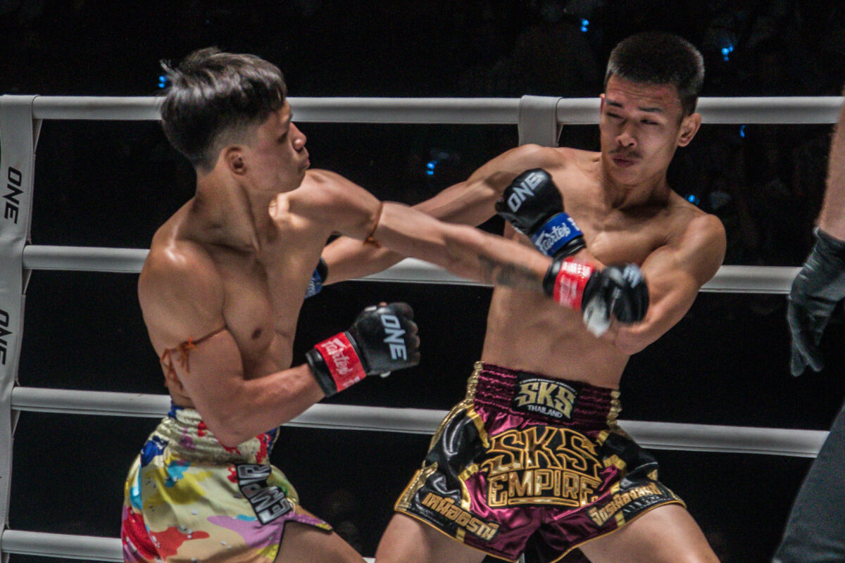 Collection of images from battles in the battle of ONE Lumpinee.