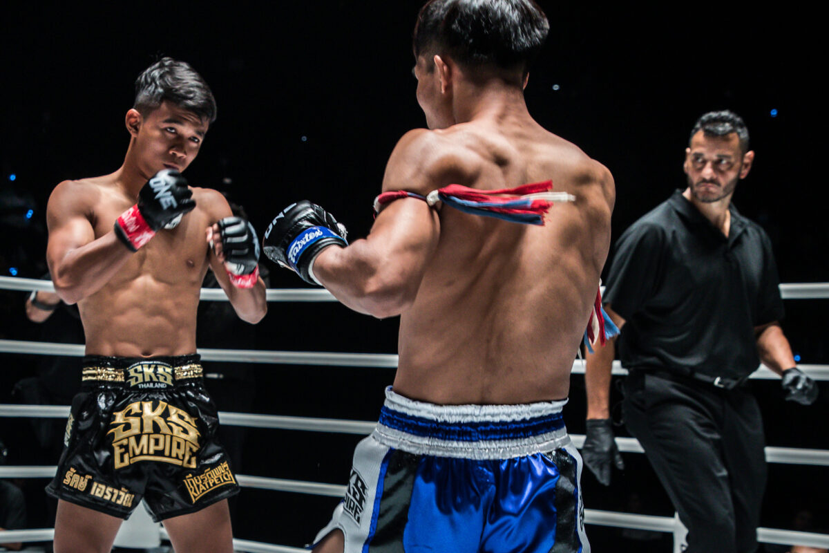 Collection of images from battles in the battle of ONE Lumpinee.