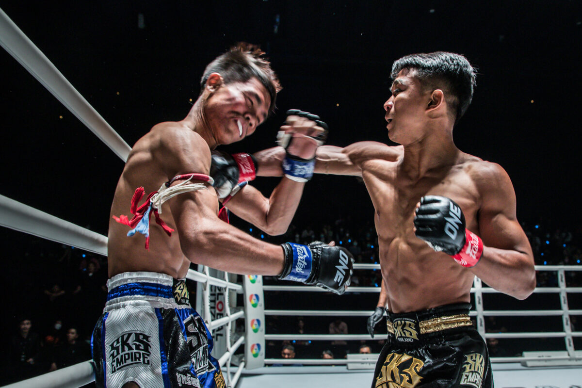 Collection of images from battles in the battle of ONE Lumpinee.