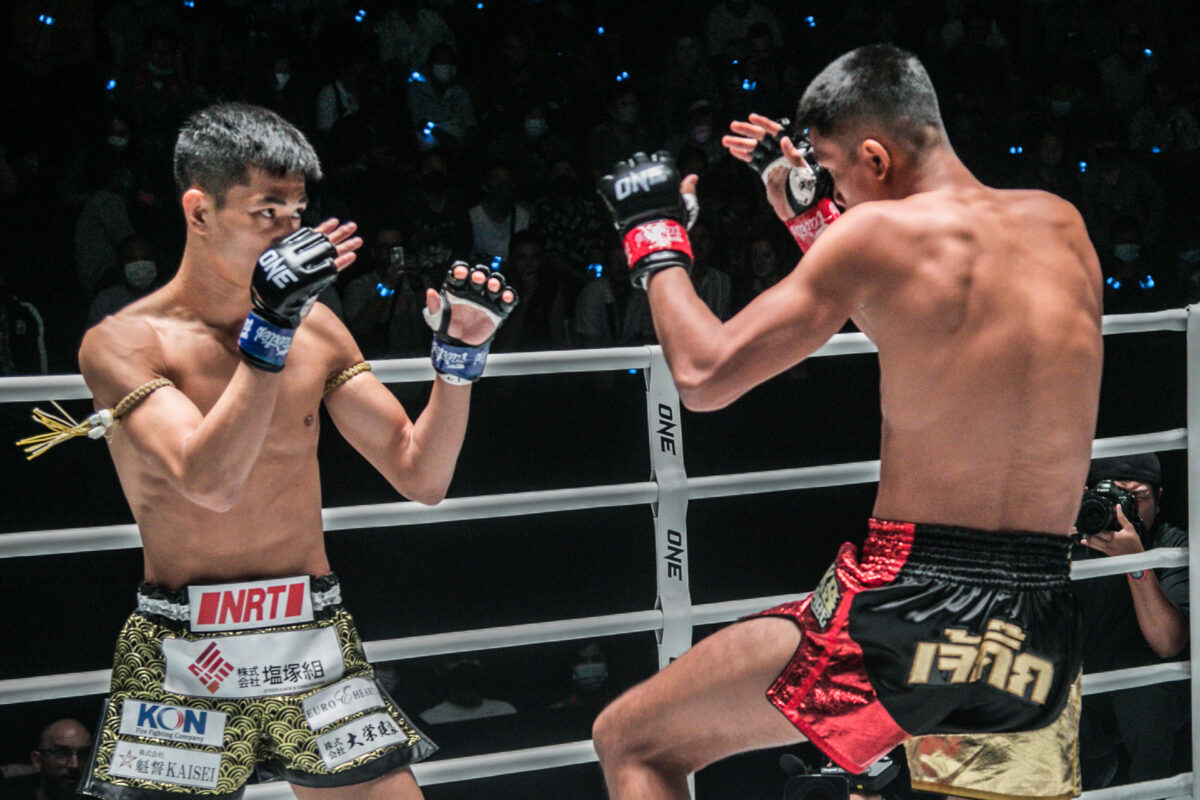 Collection of images from battles in the battle of ONE Lumpinee.