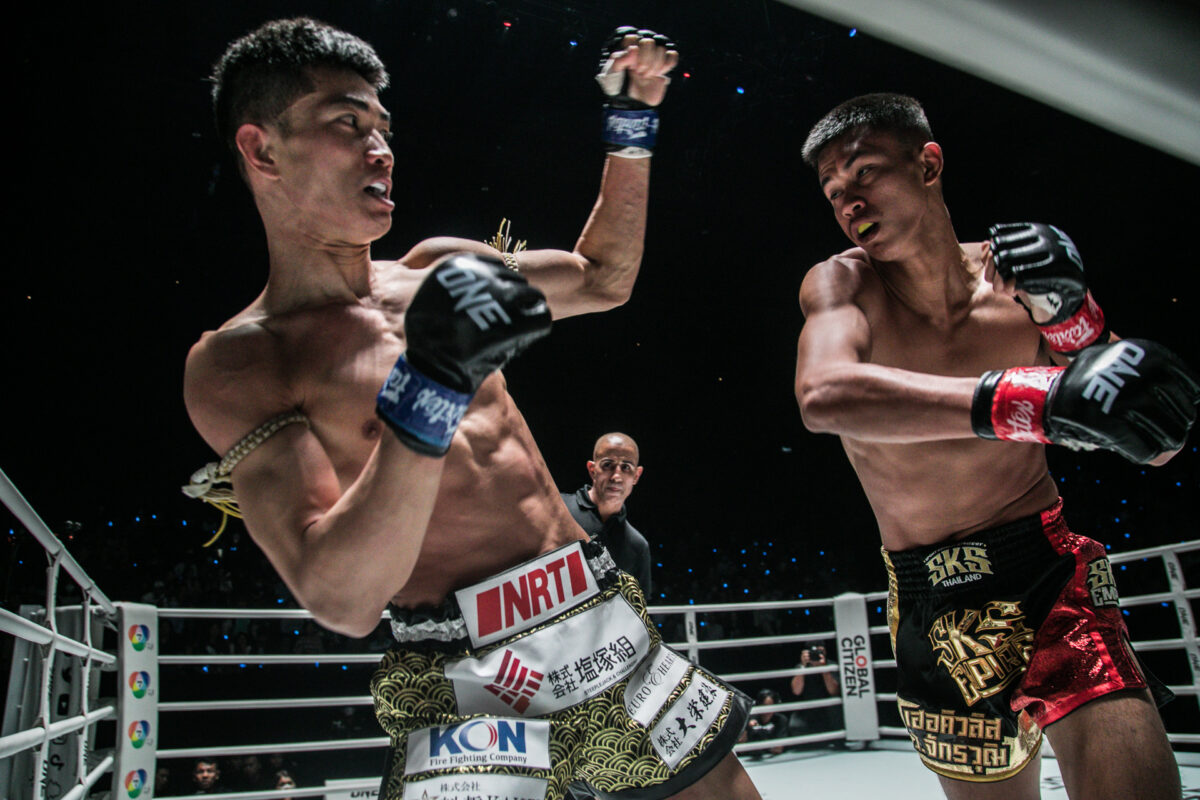 Collection of images from battles in the battle of ONE Lumpinee.