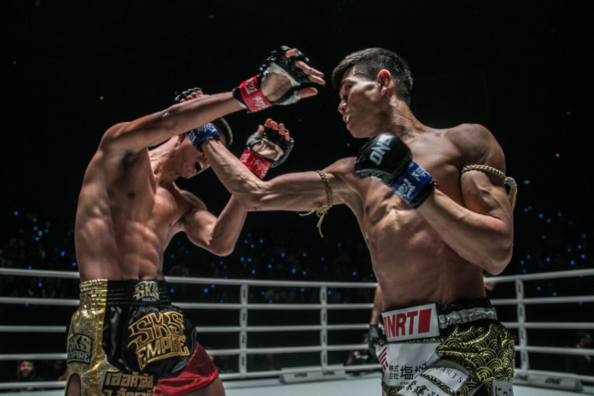 Collection of images from battles in the battle of ONE Lumpinee.