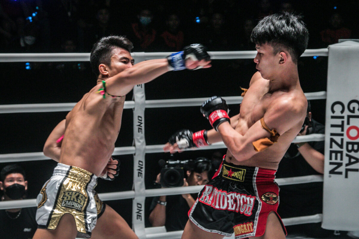 Collection of images from battles in the battle of ONE Lumpinee.