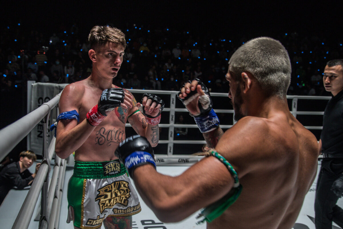 Collection of images from battles in the battle of ONE Lumpinee.