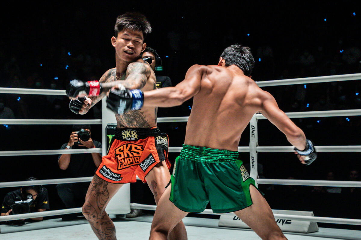 Collection of images from battles in the battle of ONE Lumpinee.
