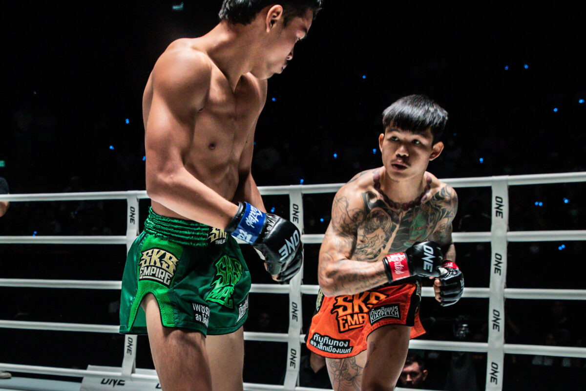 Collection of images from battles in the battle of ONE Lumpinee.