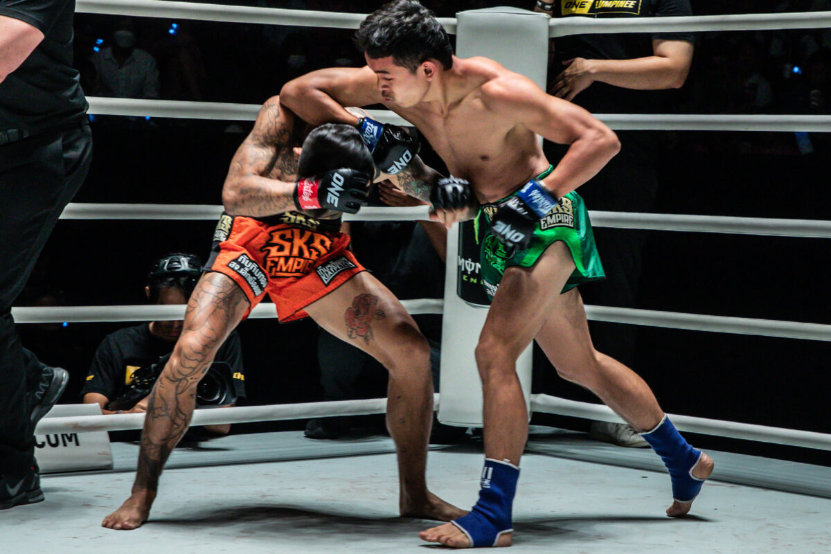 Collection of images from battles in the battle of ONE Lumpinee.