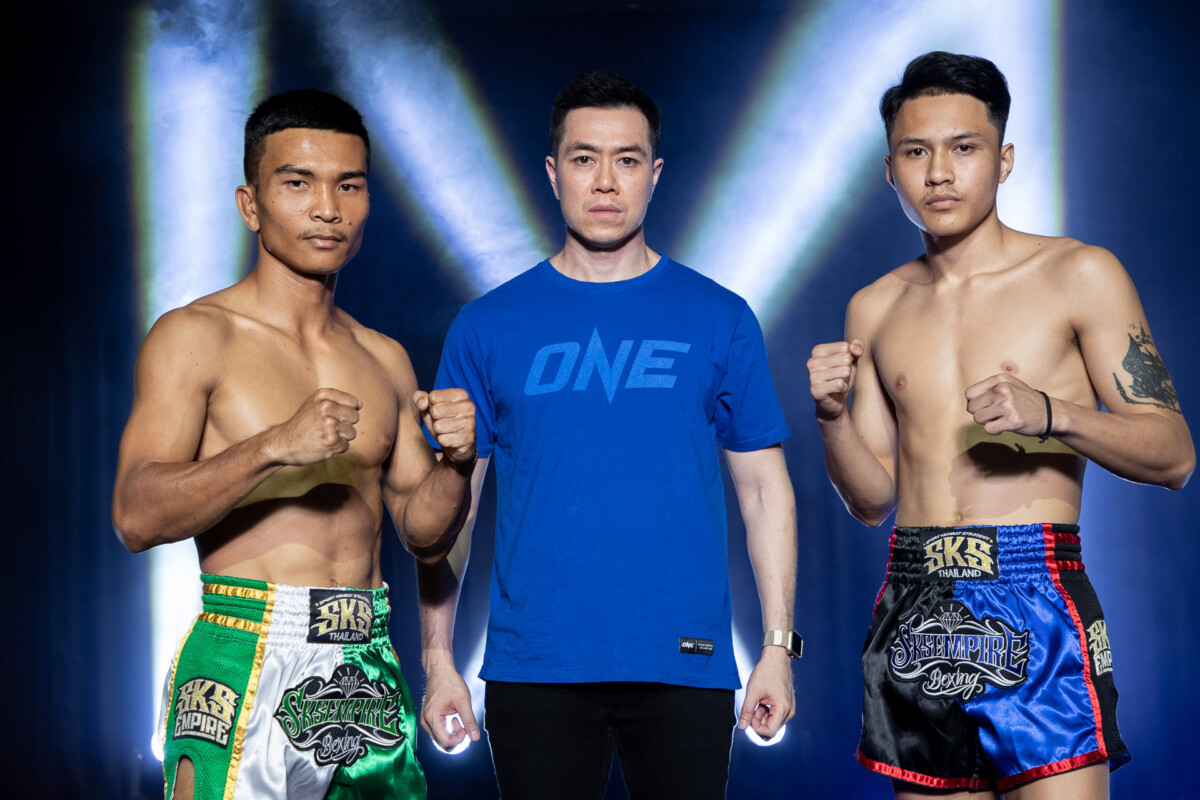 Collection of images from battles in the battle of ONE Lumpinee.