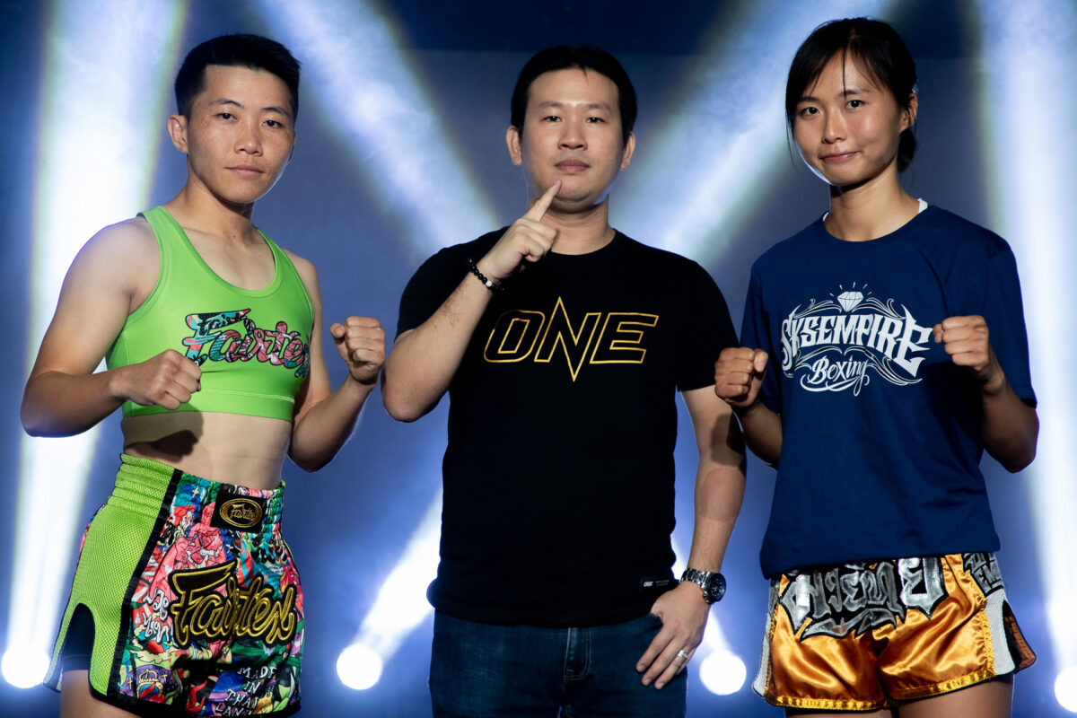 Collection of images from battles in the battle of ONE Lumpinee.