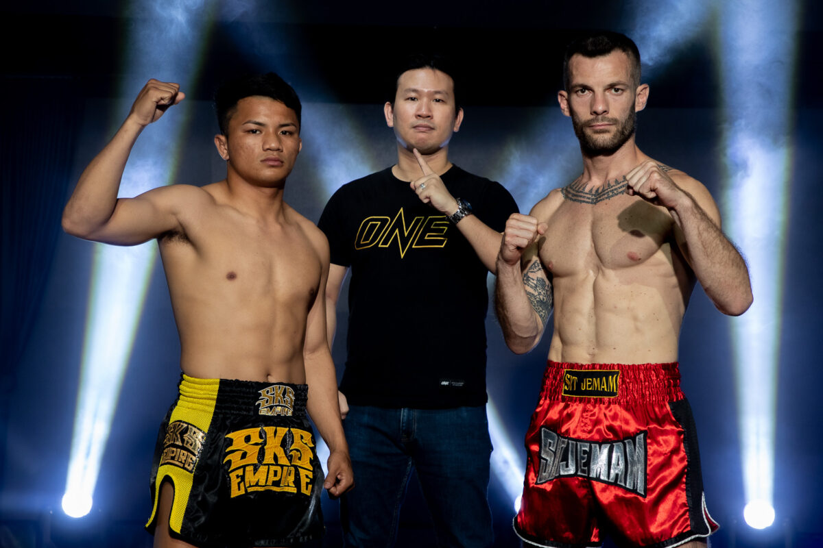 Collection of images from battles in the battle of ONE Lumpinee.
