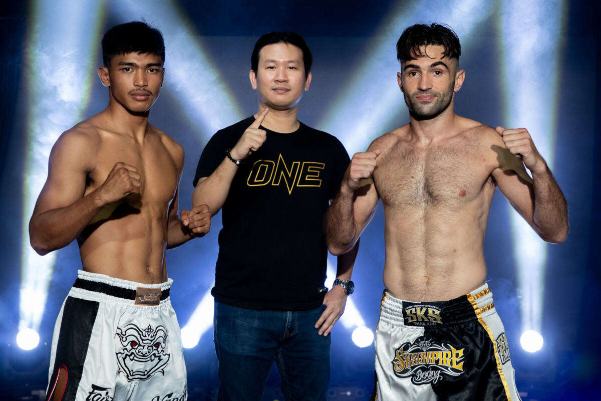Collection of images from battles in the battle of ONE Lumpinee.
