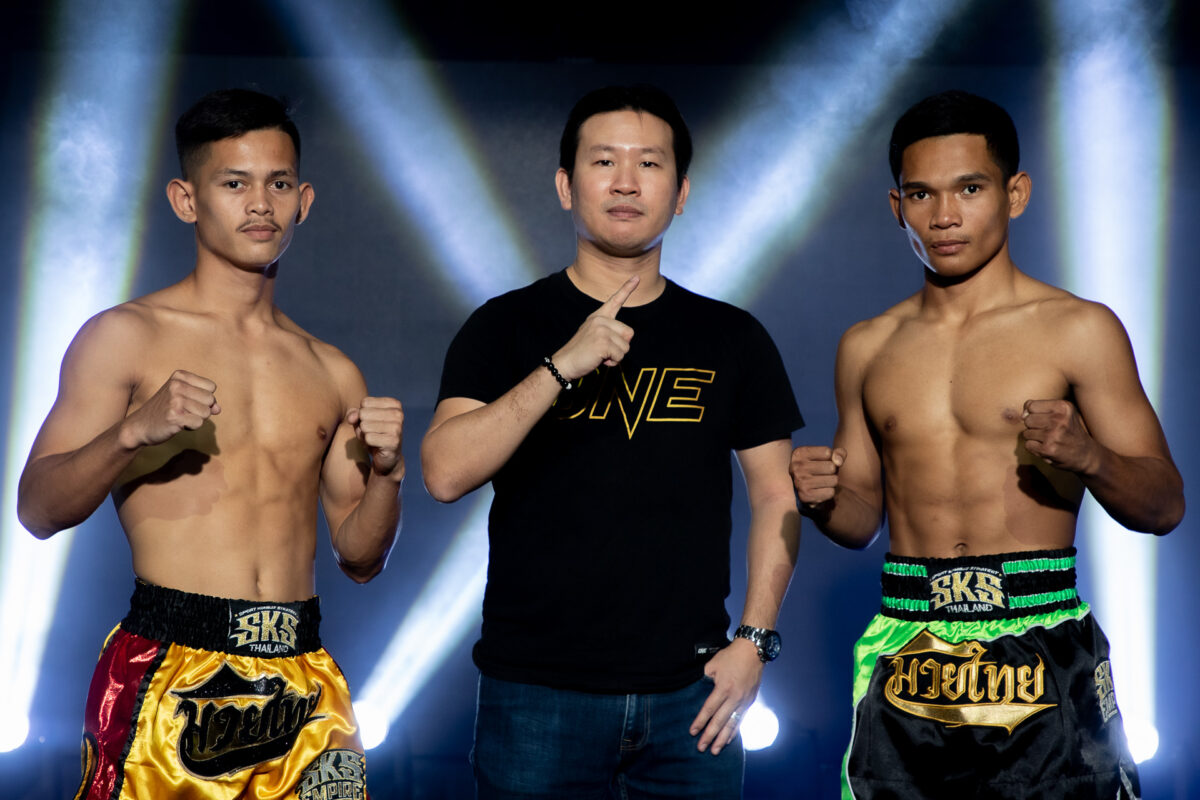Collection of images from battles in the battle of ONE Lumpinee.