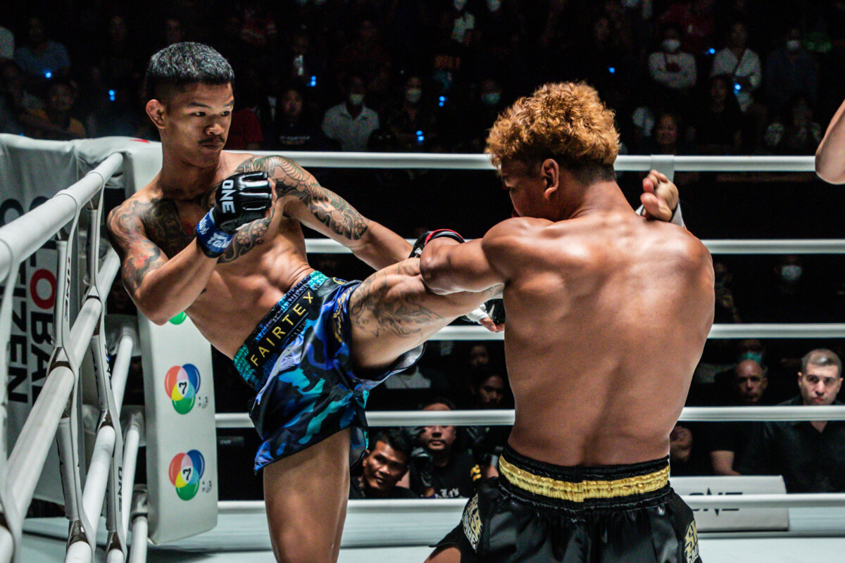 Collection of images from battles in the battle of ONE Lumpinee.
