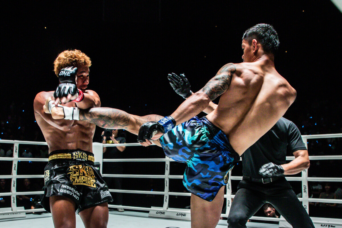 Collection of images from battles in the battle of ONE Lumpinee.