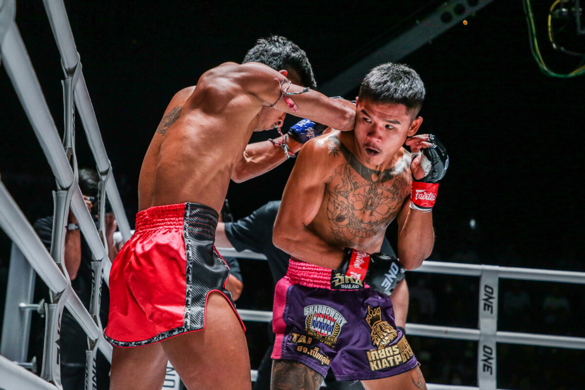 Collection of images from battles in the battle of ONE Lumpinee.