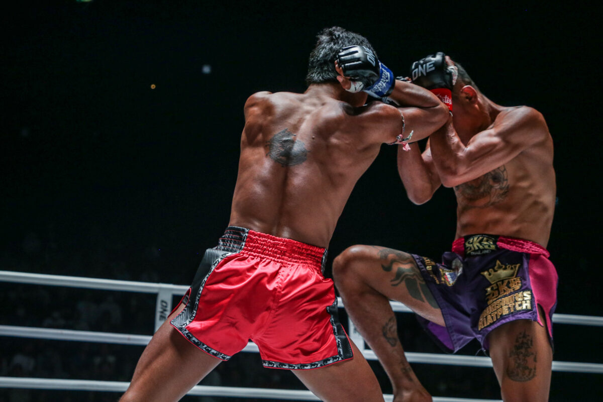 Collection of images from battles in the battle of ONE Lumpinee.