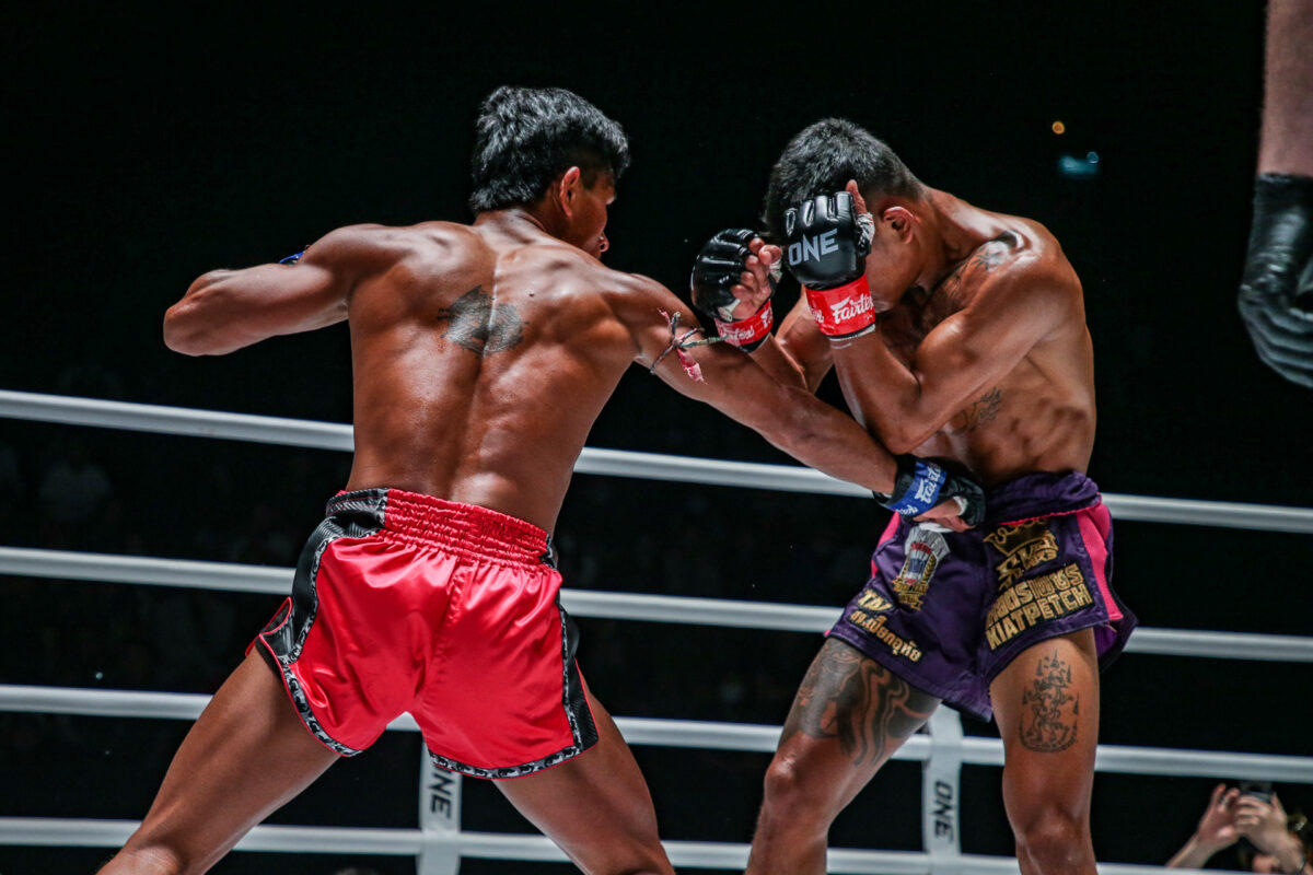 Collection of images from battles in the battle of ONE Lumpinee.