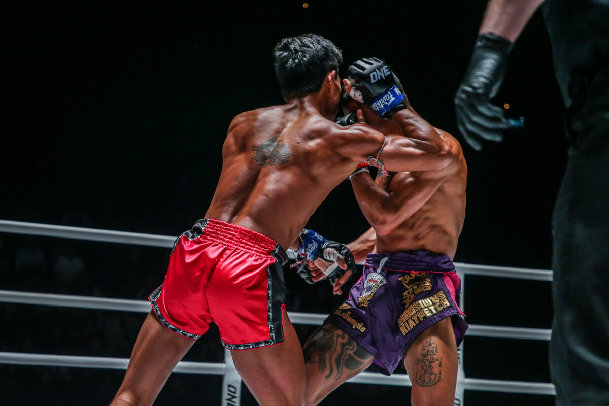 Collection of images from battles in the battle of ONE Lumpinee.