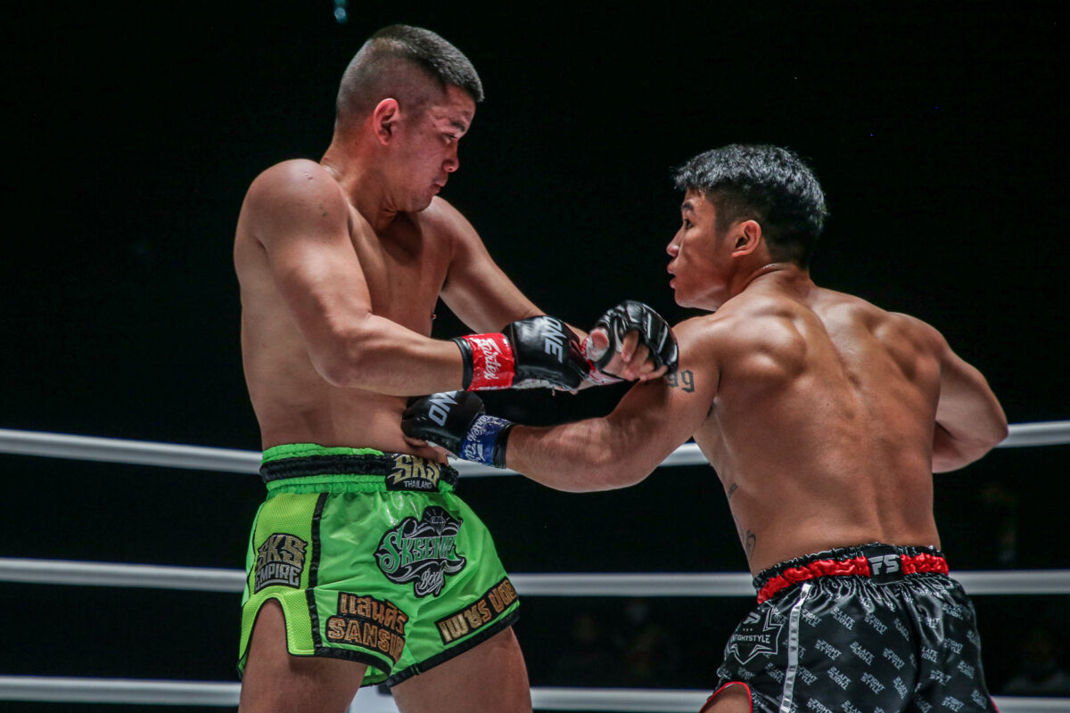 Collection of images from battles in the battle of ONE Lumpinee.