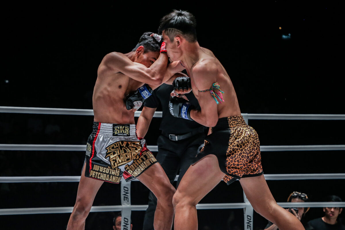 Collection of images from battles in the battle of ONE Lumpinee.