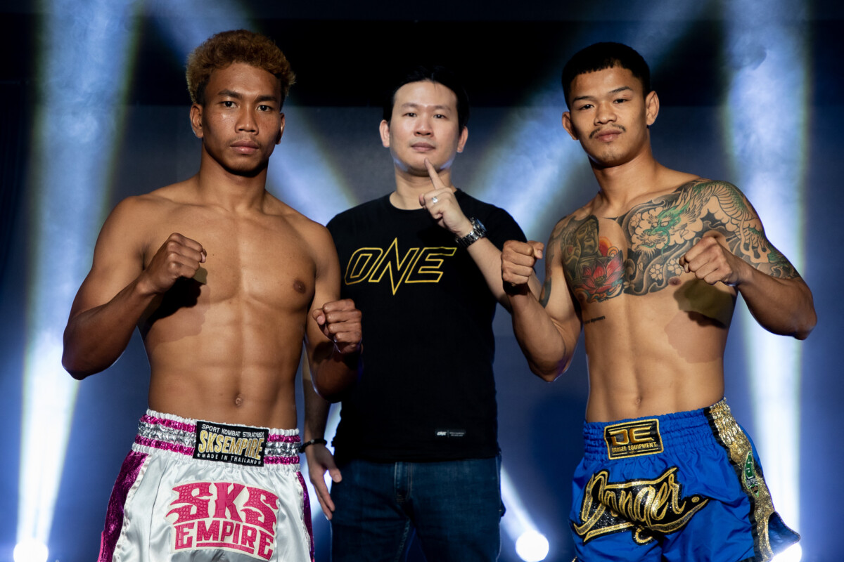 Collection of images from battles in the battle of ONE Lumpinee.