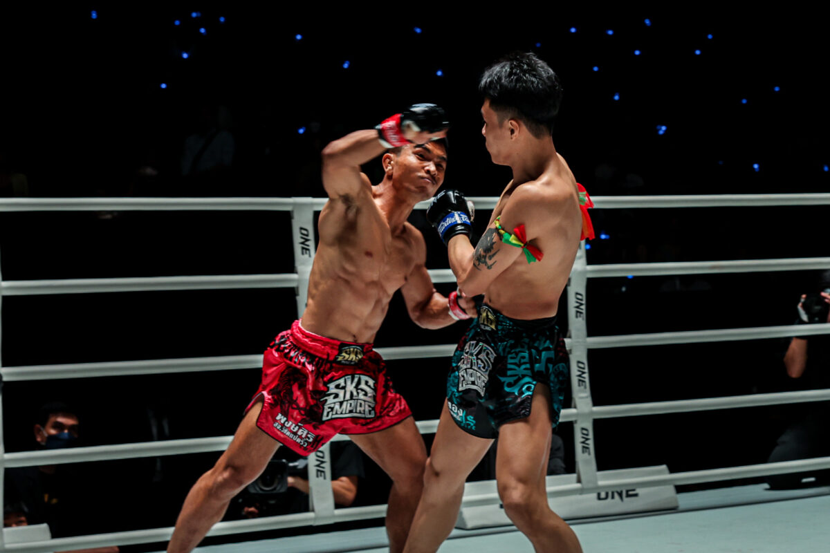 Collection of images from battles in the battle of ONE Lumpinee.